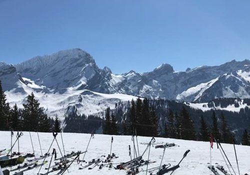 Sortie à ski à Villars 2018